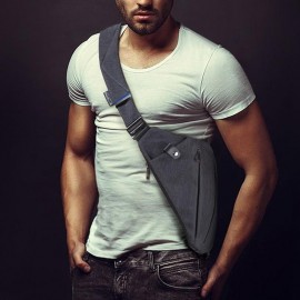 Man with Chest bag niid FINO I Grey Space