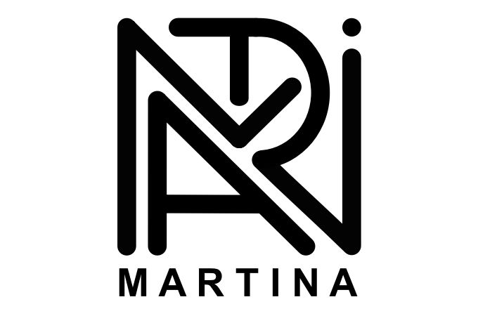 Logo with the name Martina