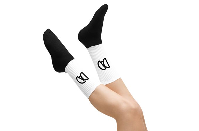 Socks with Dad logo